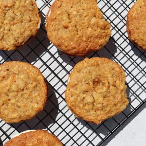 brown cookies on white and black checkered textile