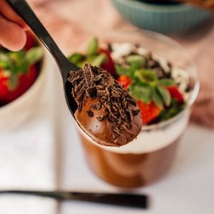 stainless steel spoon on white ceramic bowl